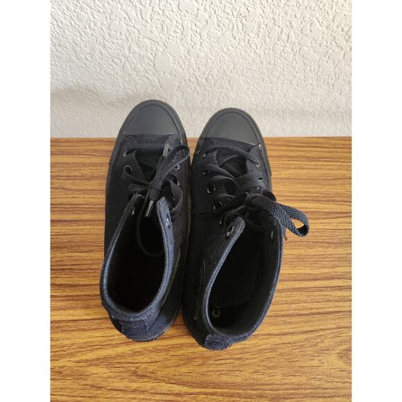 Black Converse High Tops Size 8 Women's - Picture 5 of 6